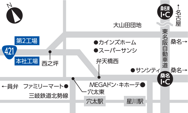 本社工場地図