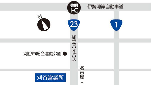 刈谷工場地図